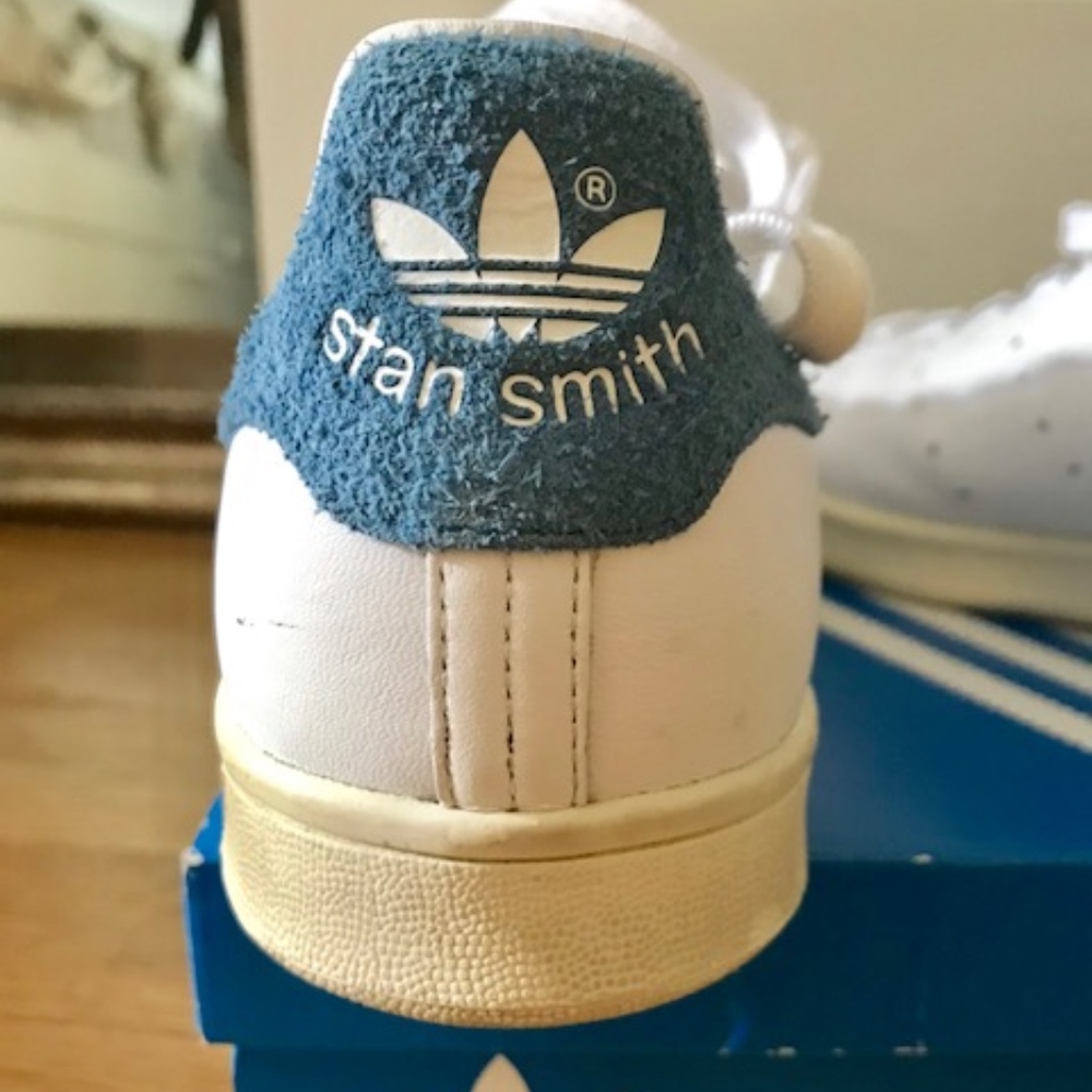 ADIDAS STAN SMITH FOR WOMEN Blue Suede size 7 1/2